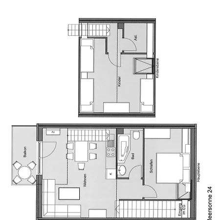Meersonne34, Familienwohnung 公寓 格洛米茨